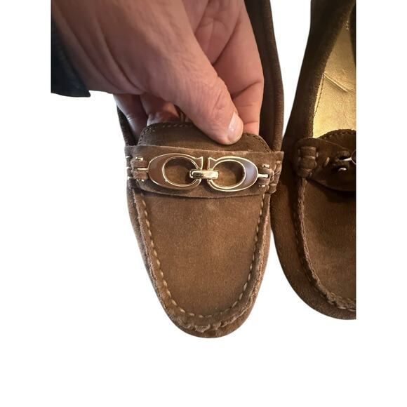 Coach Fortunata Women’s Brown Suede Driving Loafers Size 7B (UK 5 / EU 37 / AU 5 - Picture 5 of 9